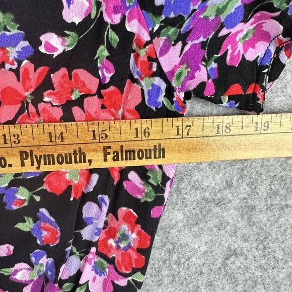 VTG Maggy London Maxi Dress Womens 6 Floral Prairie Romantic Y2K Whimsy Pockets - Picture 13 of 16